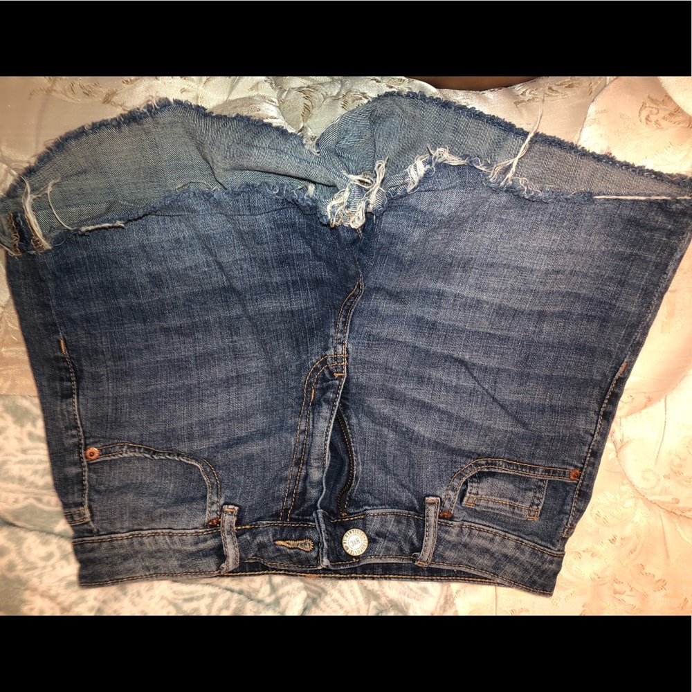High rise Jean shorts